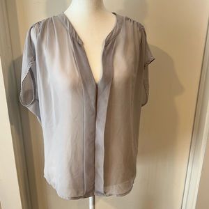 Sheer gray Res Haute size small blouse